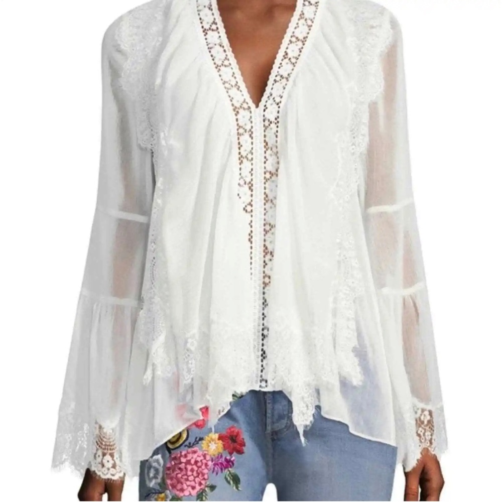 ALICE + OLIVIA V-Neck Blouse. Size S. Excellent condition